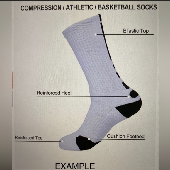 Nice Elite socks ,Boys size large sport basketball socks 4 pair - Picture 5 of 5